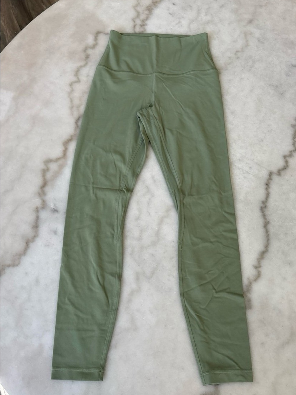 Lululemon Align High Rise Pants Leggings 25โ Size 4 Green Great Condition